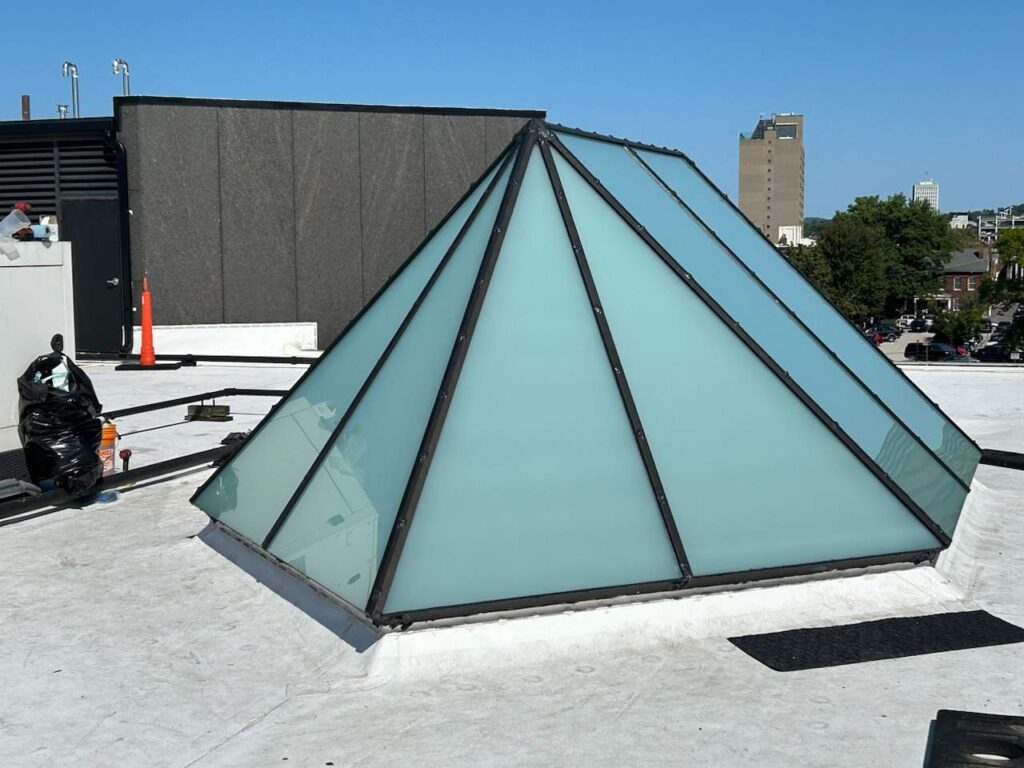 Horizon Series Translucent Panels — Frosted Daylighting | RI Commercial Skylights VELUX Horizon Series translucent (frosted) panels providing diffused daylight on a Rhode Island commercial building